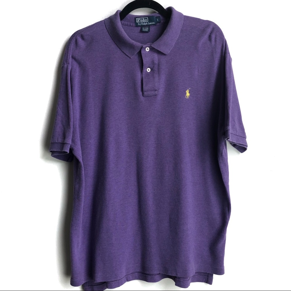 Polo by Ralph Lauren Purple Polo Shirt  Size L